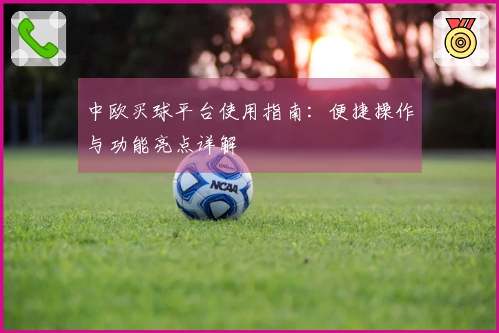 中欧买球平台使用指南：便捷操作与功能亮点详解